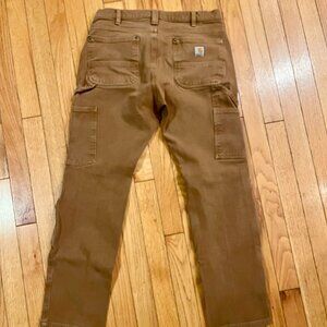 Carhartt Relaxed Fit W Size 8 Reg classic brown w/ reinforced knees